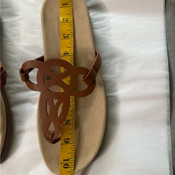 Naturalizer Brown Cutout Sandals - Picture 6 of 8